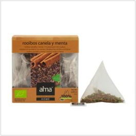 ALMA HOME Infusión Rooibos Canela Menta Eco Vegan 15 Pirámides