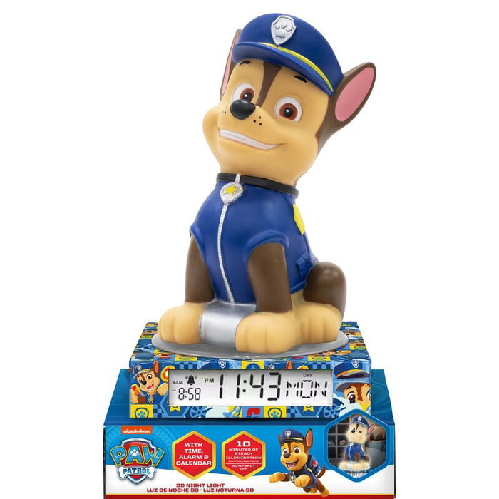 KIDS LICENSING Lámpara 3D Despertador Patrulla Canina Paw Patrol 22.9x13x13cm KIDS LICENSING Lámpara 3D Despertador Patrulla Canina Paw Patrol 22.9x13x13cm