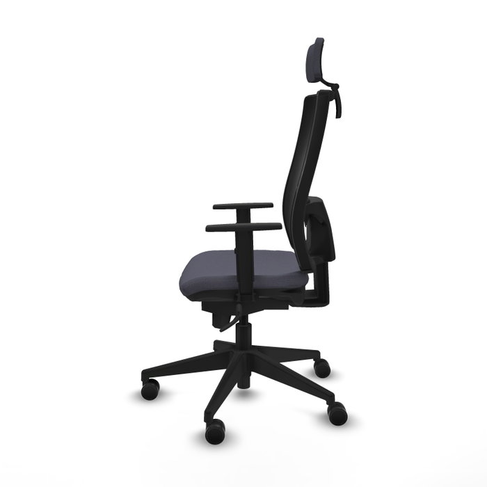 PIQUERAS Y CRESPO Silla de oficina Horna con mecanismo Sincro Gris oscuro y Negro PIQUERAS Y CRESPO Silla de oficina Horna con mecanismo Sincro Gris oscuro y Negro