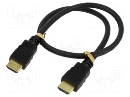 GOOBAY Cable HDMI 0,5m Negro High Speed + Ethernet