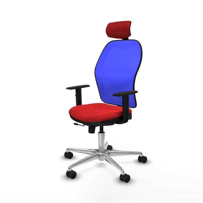 PIQUERAS Y CRESPO Silla de oficina Jorquera Sincro/Traslack Rojo y Azul PIQUERAS Y CRESPO Silla de oficina Jorquera Sincro/Traslack Rojo y Azul