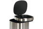 DKD Home Decor Papelera Inox PP 30x30x51 30L Touch Mate Plateado