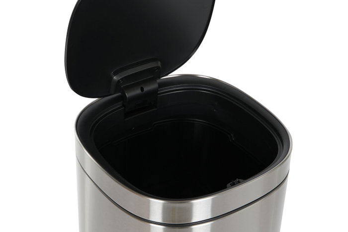 DKD Home Decor Papelera Inox PP 30x30x51 30L Touch Mate Plateado DKD Home Decor Papelera Inox PP 30x30x51 30L Touch Mate Plateado