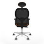 PIQUERAS Y CRESPO Silla de oficina Jorquera Naranja y Negro