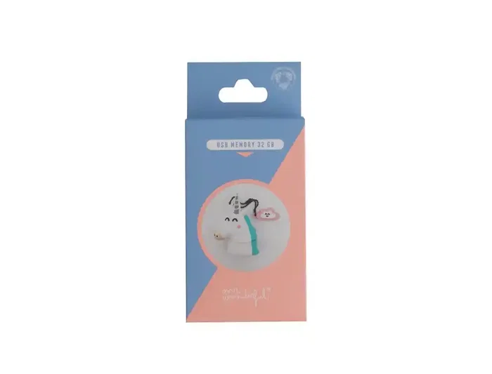 Mr. Wonderful Memoria USB 32GB Unicornio Llavero Pendrive Compatible con USB C