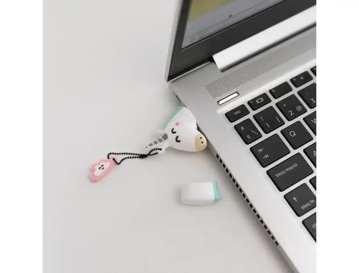 Mr. Wonderful Memoria USB 32GB Unicornio Llavero Pendrive Compatible con USB C