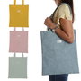 Bolsa de Compras Versa Corduroy Amarillo 40 x 33 cm