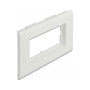 DeLOCK Easy 45 Porta-módulos para canal de instalación 130 x 80 mm Blanco