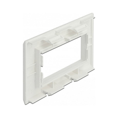 DeLOCK Easy 45 Porta-módulos para canal de instalación 130 x 80 mm Blanco