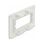 DeLOCK Easy 45 Porta-módulos para canal de instalación 130 x 80 mm Blanco