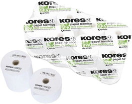 KORES Pack de 10 Rollos de Papel Electra 44x70x12mm