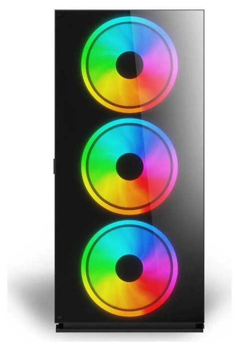 Savio Prime X1 Caja PC ATX Mid-Tower Cristal Templado 4 Ventiladores ARGB 120mm