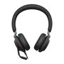 Jabra Evolve2 40 SE USB-C/A UC Auriculares con Diadema Estéreo para Oficina, Cancelación de Ruido, Micrófono Boom, Negro