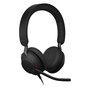 Jabra Evolve2 40 SE USB-C/A UC Auriculares con Diadema Estéreo para Oficina, Cancelación de Ruido, Micrófono Boom, Negro
