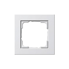 GIRA Marco 021129 E2 1-fach E2 Blanco Termoplástico Sin Tornillos GIRA Marco 021129 E2 1-fach E2 Blanco Termoplástico Sin Tornillos