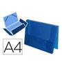 Liderpapel Carpeta Portadocumentos Azul Translúcido DIN A4