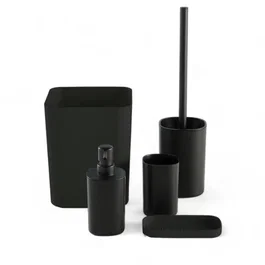 Today Juego de 5 accesorios de baño - Negro