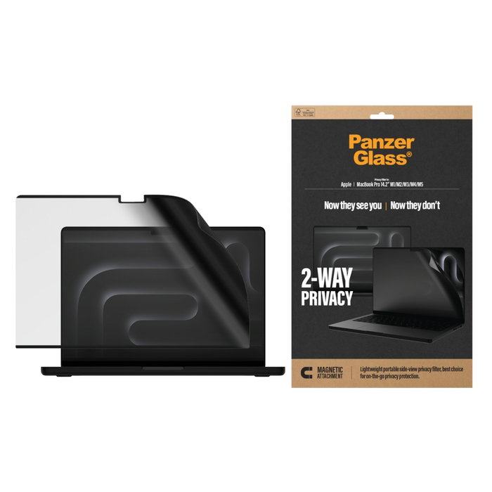PanzerGlass PanzerGlass Magn.2-way Privacy PET para Apple MacBook Pro 14.2'