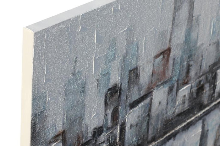 DKD Home Decor Cuadro Lienzo Ciudad Abstracto 2 Surtido (120x80x2,8 cm)