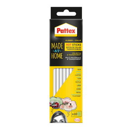 Pattex Barras de Pegamento Termofusible Transparentes, 10 Sticks (20g)