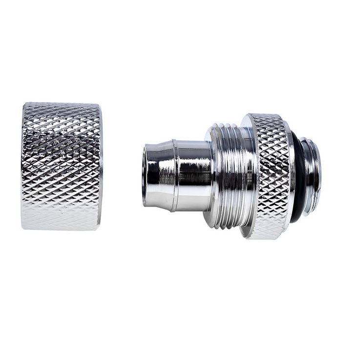 Alphacool K Alphacool Eiszapfen Anschluss gerade G1/4 Zoll AG auf 13/10mm - chrome silber Alphacool K Alphacool Eiszapfen Anschluss gerade G1/4 Zoll AG auf 13/10mm - chrome silber
