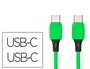 Q-connect Cable USB-C a USB-C PVC Longitud 2m Verde