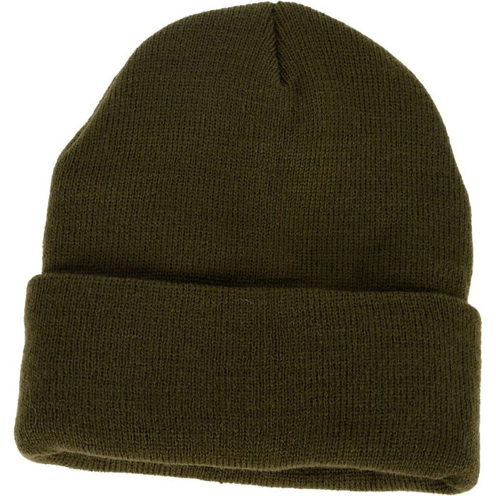 Basics Gorro de punto de acrílico, talla única, colores variados (negro, gris oscuro, azul marino, verde oscuro)