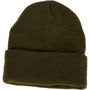 Basics Gorro de punto de acrílico, talla única, colores variados (negro, gris oscuro, azul marino, verde oscuro)