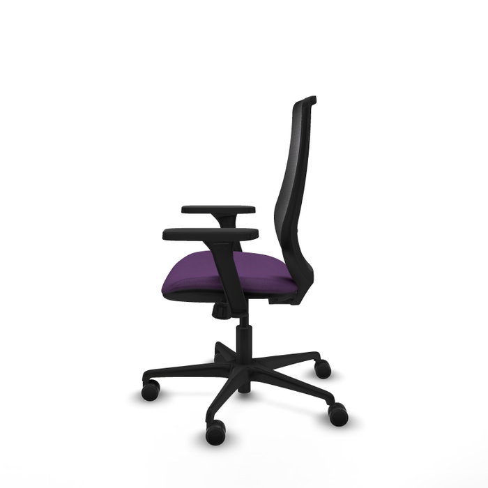 PIQUERAS Y CRESPO Silla de oficina Mardos con mecanismo Sincro, Morado y Negro