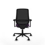PIQUERAS Y CRESPO Silla de oficina Mardos con mecanismo Sincro, Morado y Negro
