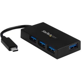 StarTech.com Hub USB-C de 4 Puertos USB-A (USB 3.2 Gen 1) con Carga BC 1.2