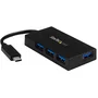 StarTech.com Hub USB 3.2 Gen 1 de 4 Puertos USB-A con USB-C Negro HB30C4AFS