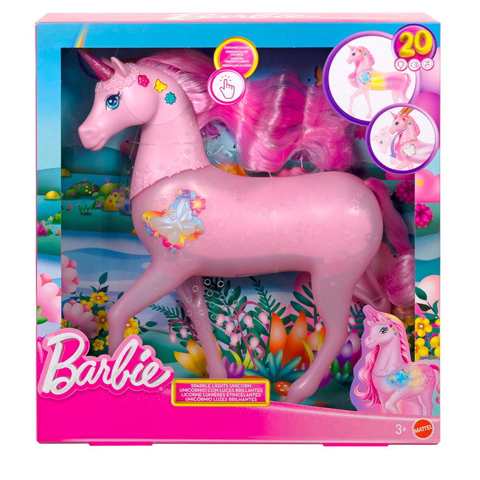 Mattel JCP78 Sonidos de Unicornio con 20 Combinaciones de Sonido y Luces Personalizables para Niños de 3 a 10 Años