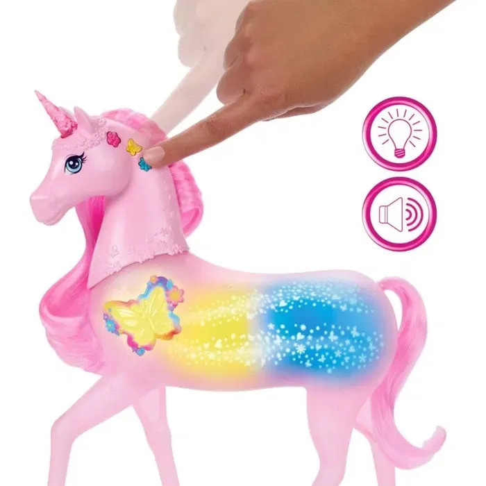 Mattel JCP78 Sonidos de Unicornio con 20 Combinaciones de Sonido y Luces Personalizables para Niños de 3 a 10 Años