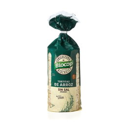 Biocop Tortitas de Arroz Integral Bio Sin Sal 200g, Snack Saludable Vegano