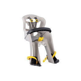 Bellelli Portabebé TATOO PLUS Asiento Delantero Bicicleta Ligero Asa Protección Pies Homologado EN 14344 Negro
