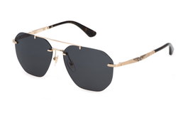 Police SPLF68M-600H34 Gafas de sol doradas con cristal gris