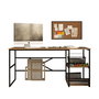 Hanah Home Mesa de Estudio Vg28-A Moderna Industrial Pino Atlántico