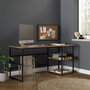 Hanah Home Mesa de Estudio Vg28-A Moderna Industrial Pino Atlántico
