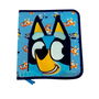 Cefa Estuche Fluffy Bluey con 10 rotuladores, 10 pinturas, sacapuntas, goma, bloc de actividades con pegatinas y pluma