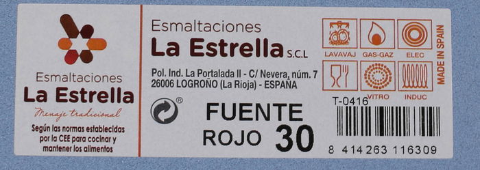 La Estrella Fuente 30 cm Roja (6 Unidades)