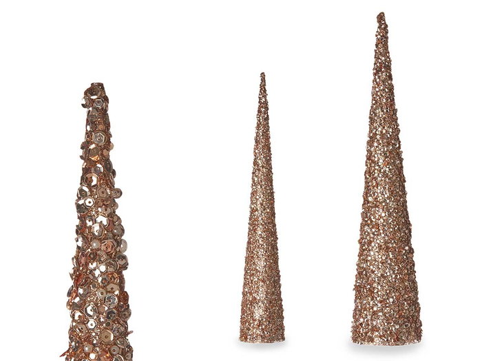 Krist+ Set 2 Cono Navidad Lentejuelas Oro 60 cm (Set de 4) Krist+ Set 2 Cono Navidad Lentejuelas Oro 60 cm (Set de 4)