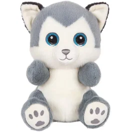 Cutydoos AABMZ56252 Peluche Perro Husky Gris Azulado, 23 cm