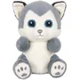 Cutydoos AABMZ56252 Peluche Perro Husky Gris Azulado, 23 cm