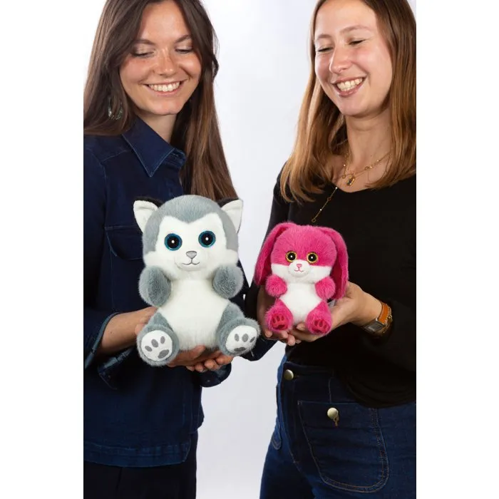 Cutydoos AABMZ56252 Peluche Perro Husky Gris Azulado, 23 cm