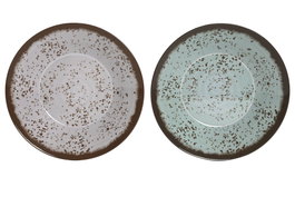 DKD Home Decor Platos de Melamina Melamina 2024 Surtidos Azul y Blanco (Pack de 12)</html>