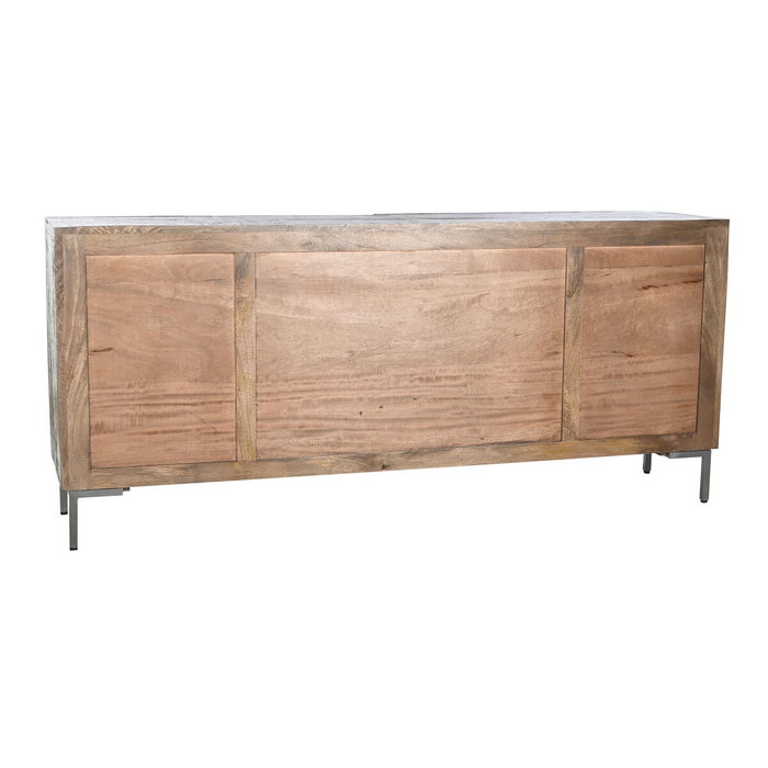 Aparador DKD Home Decor Marrón oscuro Gris oscuro Metal Madera de mango 180 x 40 x 80 cm