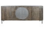 DKD Home Decor Buffet Oriental Marron Oscuro Gris Oscuro Mango Metal 180 x 40 x 80 cm