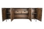 DKD Home Decor Buffet Oriental Marron Oscuro Gris Oscuro Mango Metal 180 x 40 x 80 cm