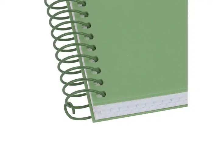 Antartik Cuaderno Espiral A4 Tapa Foam 80 Hojas 90g Cuadriculado 4mm con Margen Color Verde Matcha